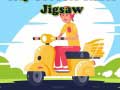 Игра City Scooter Rides Jigsaw