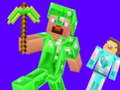 Игра Creeper vs Enderman from minecraft