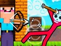 Игра Noob Archer vs Stickman Zombie