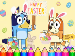 Игра Coloring Book: Bluey Happy Easter