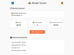 Игра Jburger Tycoon