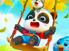 Игра Jigsaw Puzzle: Baby Panda Autumn Picnic Friends