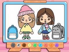 Игра Coloring Book: Toca Boca Back To School
