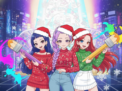 Игра Coloring Book: Christmas Kpop Demon Hunters