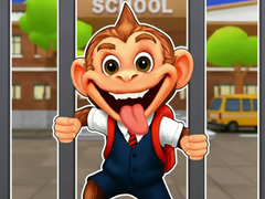 Игра Jigsaw Puzzle: Monkey Student School Prank