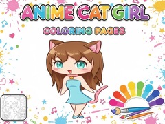 Игра Anime Cat Girl Coloring Pages
