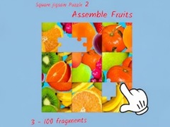 Игра Square jigsaw Puzzle 2 - Assemble Fruits