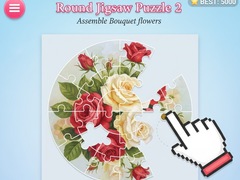 Игра Round jigsaw Puzzle 2 - Assemble Bouquet flowers