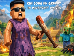 Игра Kim Jong Un Granny in Minecraft World