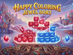 Игра Happy Coloring Jewel Sort