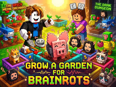 Игра Grow a garden for Brainrots